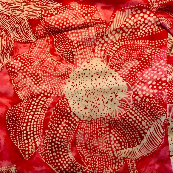 Vintage 60's Liberty House Kiyomi Hawaii blouse hot pink floral 🩷 psychedelic - Picture 5 of 10